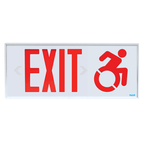 Connecticut aluminum exit sigh | ATX CT spec