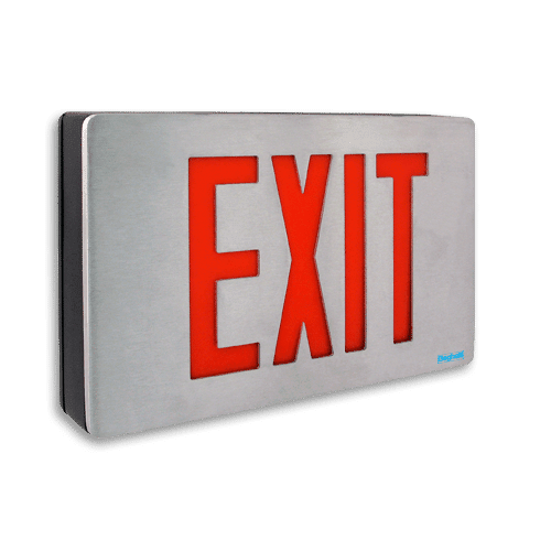 Forma | die-cast aluminum edge-lit exit